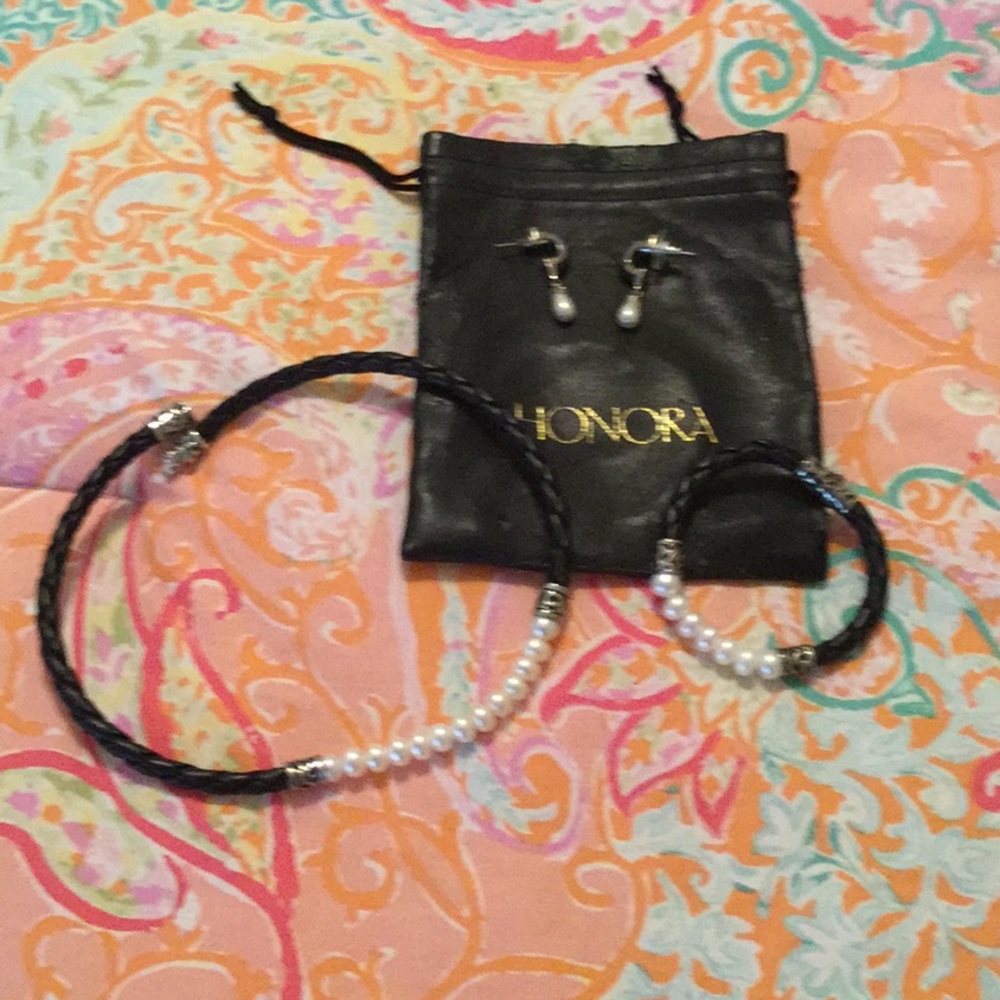 Honora pearl set from QVC